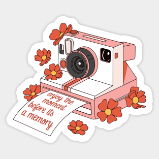 Enjoy the Moment Polaroid Sticker